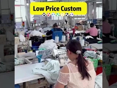 Custom Blue Football Kits Panjang lengan pendek/panjang Nama tim Penempatan Depan/Back/Bahu/Sleeve