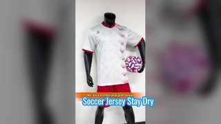 Jersey Sepak Bola Pria Kenyamanan Bernapas Cepat Kering